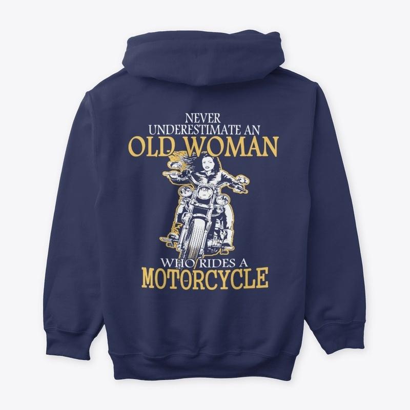 Motorcycle Old Woman - SHIRT